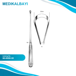 60.0850.30 Recamier Küret Sert Keskin 30mm 31cm Fig.14