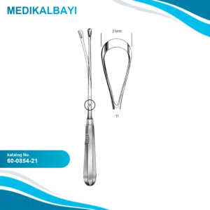 60.0854.21 Recamier Küret Bükülebilir Keskin 21mm 31cm Fig.11