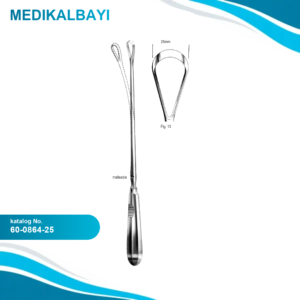 60.0864.25 Bumm Küret Keskin Bükülebilir 25mm, 34cm Fig.13