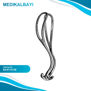 62.0110.30 Laufe-Piper Doğum Forsepsi 30cm