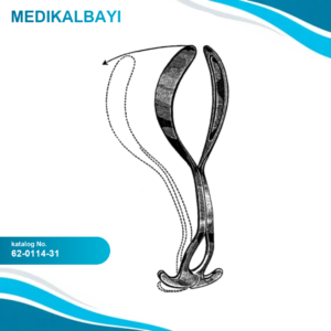 62.0114.31 Laufe Divergent Doğum Forsepsi 31.5cm
