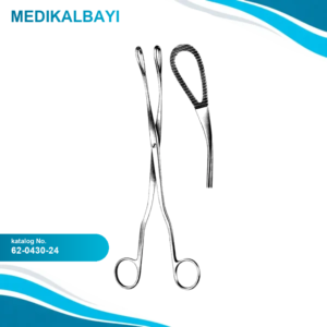 62.0430.24 McClintock Forseps Eğri 24cm