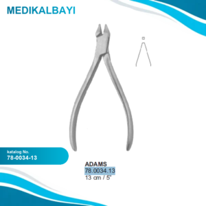 78.0034.13 Adams Tel Bükme Pensi, 13 cm